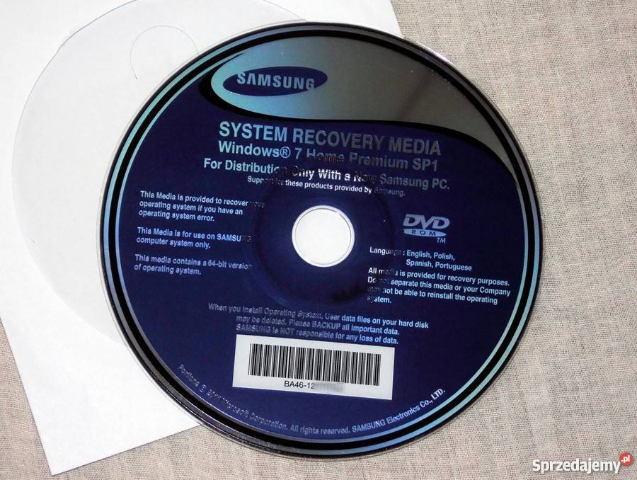 System Windows 7 Home Premium SP1 System