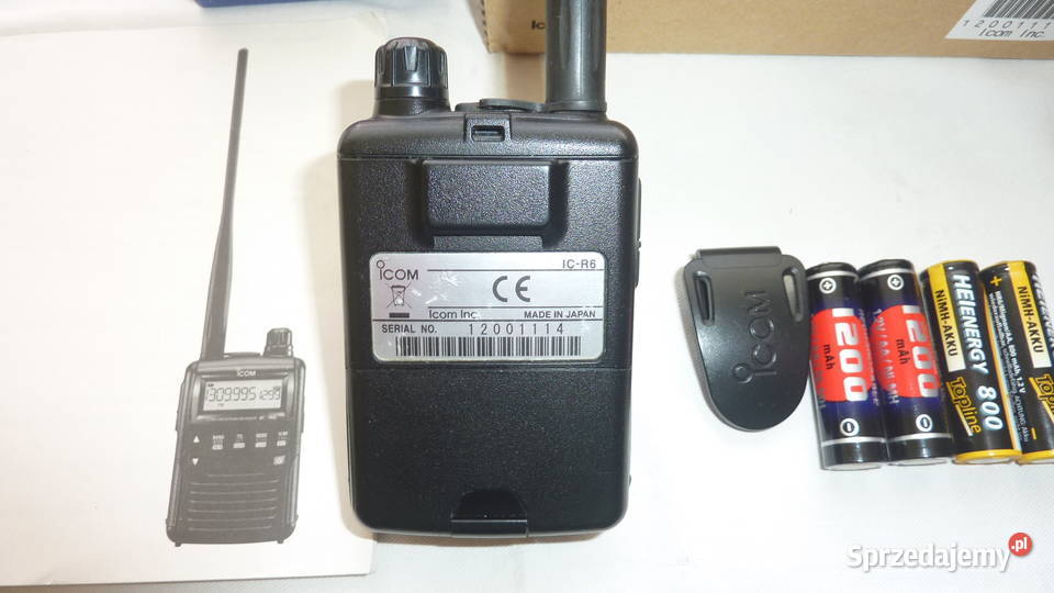Skaner radiowy ICOM ICR6Stan kompletnymało Drukarki i skanery Łódź