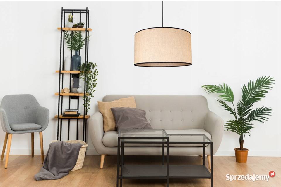 Lampa wisząca BOHO beżowa czarna E27 Choroszcz