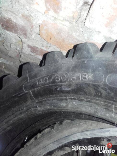 Opony cross przód i tył Motocyklowe sprzedam