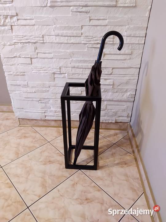 Stojak na parasole parasolnik metalowy czarny Kraków