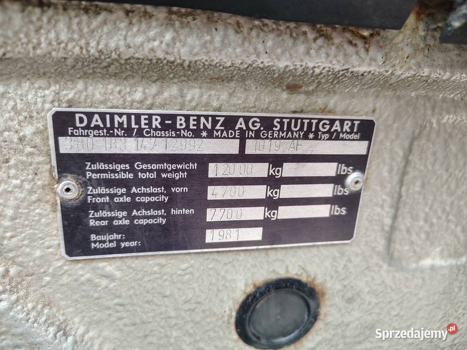 MercedesBenz 1019 AF manualna Łódź