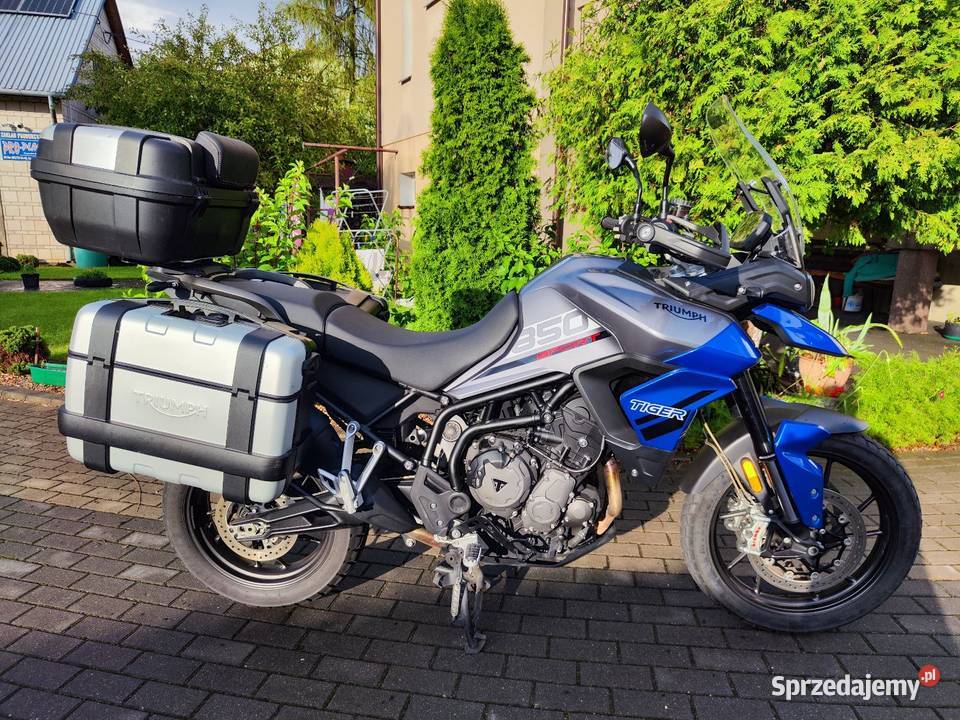 Triumph Tiger 850 Sport ABS 2021 komplet kufrów elektryczny starter podlaskie Brańsk sprzedam