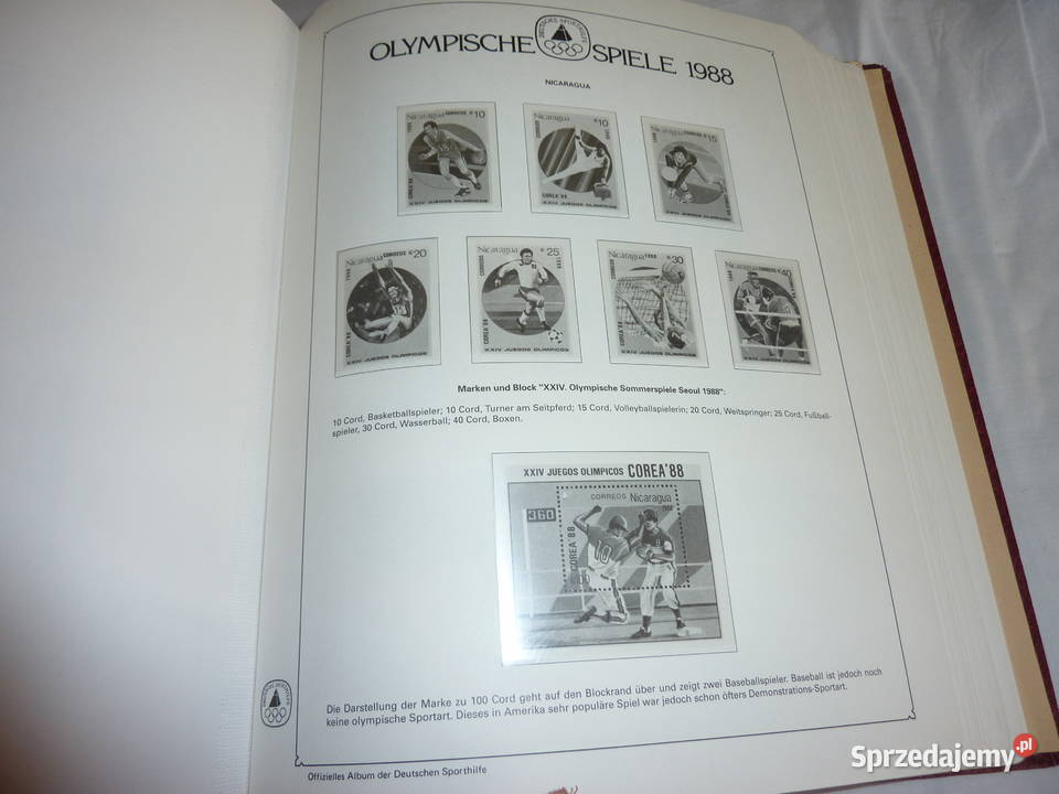 Schaubek Igrzyska Olimpijskie z 1988r małopolskie Bukowno sprzedam