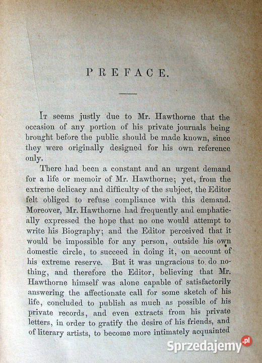 Passages fram the English Notebooks of Nathaniel małopolskie Limanowa sprzedam