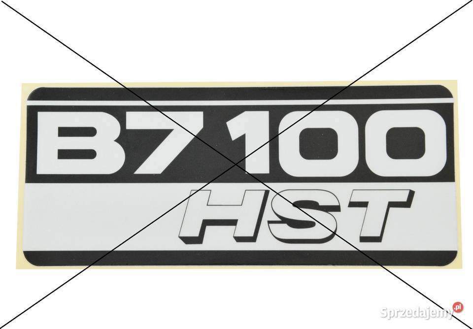 Naklejka KUBOTA B7100 HST 81x192 mm Pozostałe Tajęcina sprzedam