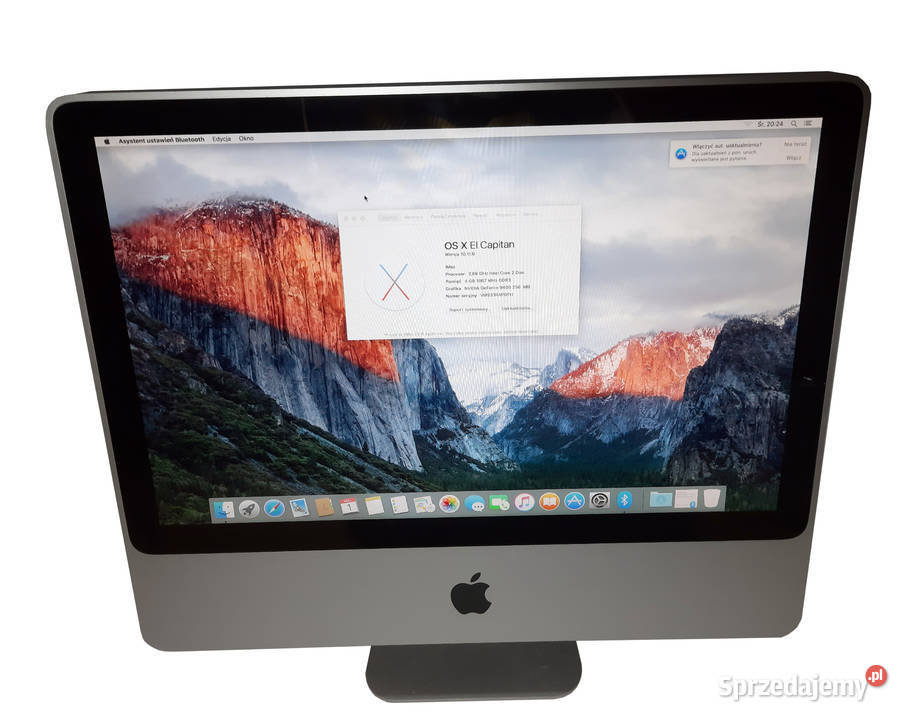 iMac 20 266GHz DDR3 4GB GeForce 9400 1TB A1224