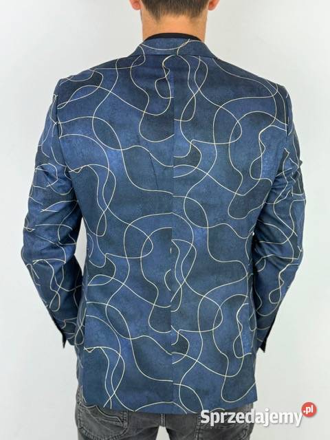 GIOVANNI PERA Marynarka męska D632 granatowa Rozmiar XL Ostrów Wielkopolski