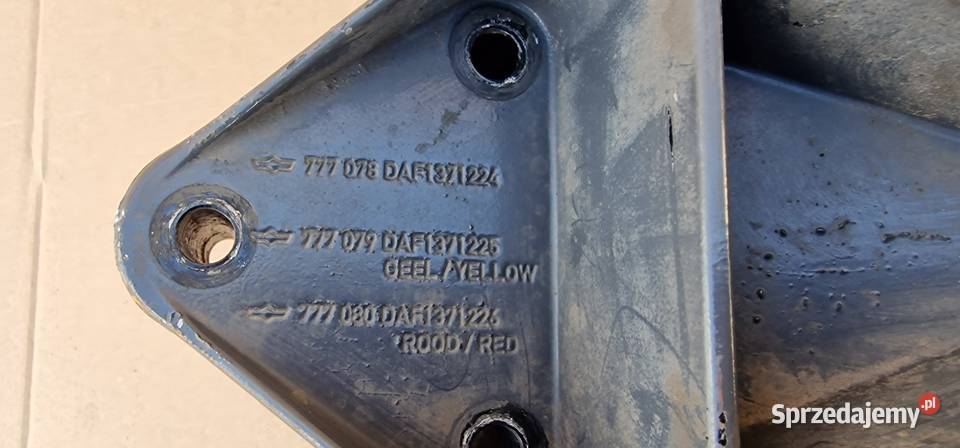 DAF XF MOCOWANIE UCHWYT BŁOTNIKA TYŁ ciężarowe