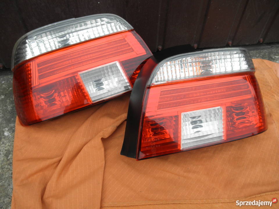 Lampy tylne tył BMW E39 Sedan Clear Red Depo Koło