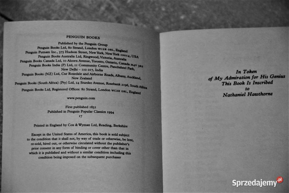 MOBY DICK Herman Melville Penguin Books śląskie