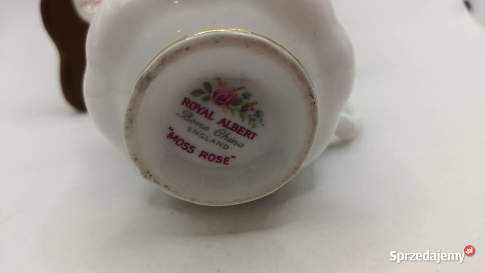 Filiżanka ze spodkiem porcelana kostna biała w sprzedam