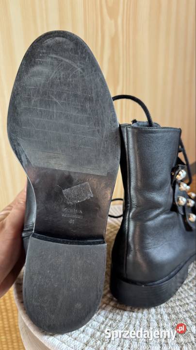 Skórzane buty Zara 26.5cm śląskie Rybnik