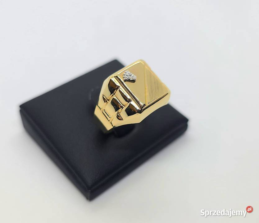 Nowy złoty sygnet próby 585 611g Rozmiar 26 sprzedam