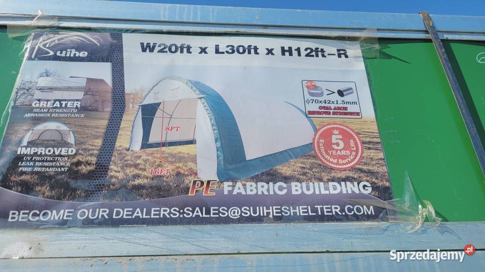 Hala łukowa 6 9 36 m Zaklików sprzedam