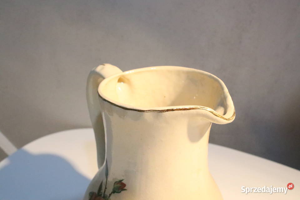 Dzbanek z kwiatami PRL