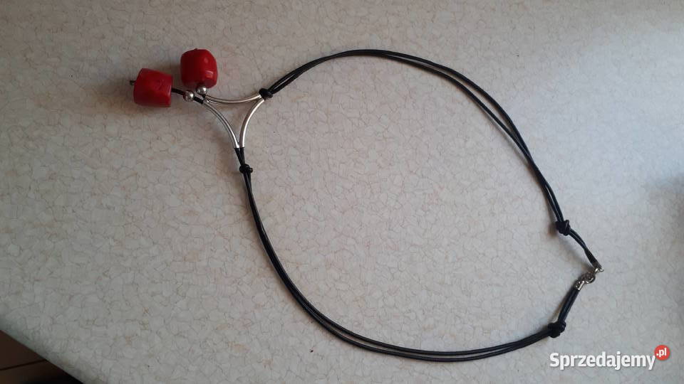 Naszyjnik ze srebra i korala naturalnego Naszyjniki Zgierz