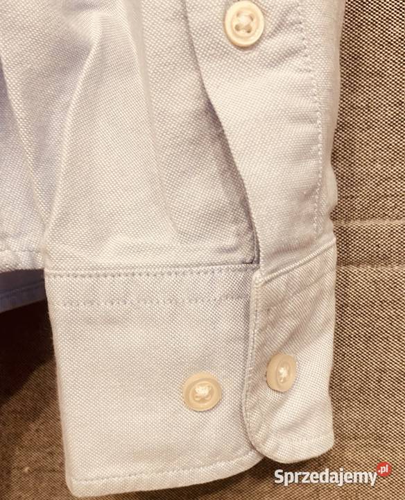 Błękitna męska koszula z długim rękawem ZARA Żyrardów