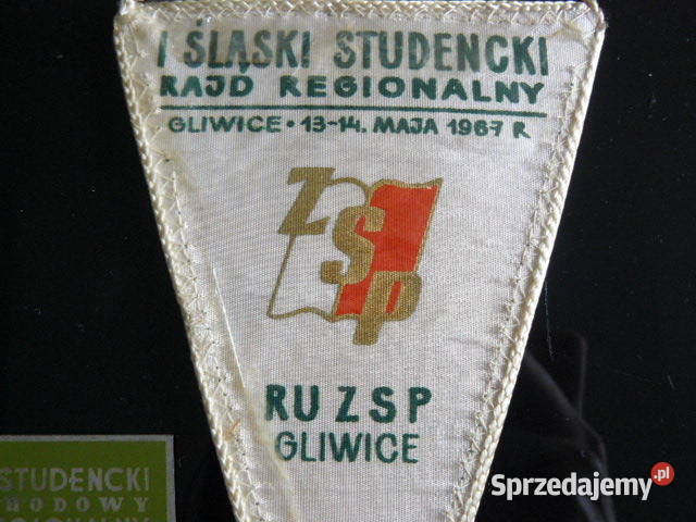 Proporczykplakietka startowa 1 Rajd Slaski 1967