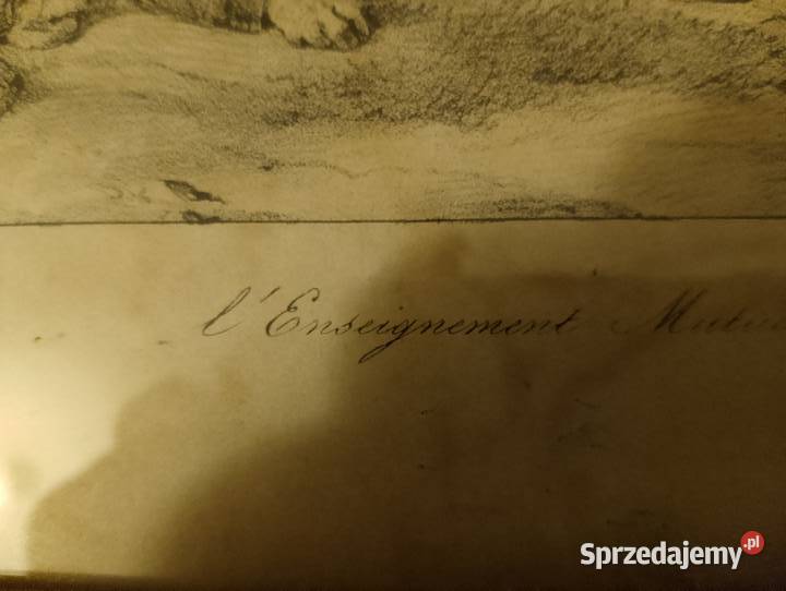 Stara grafika temat napoleoński Rabka-Zdrój