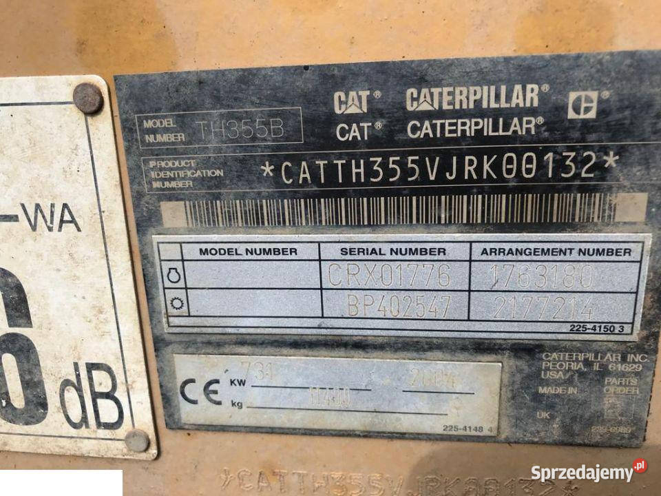 Cat th355 Półoś Pozostałe