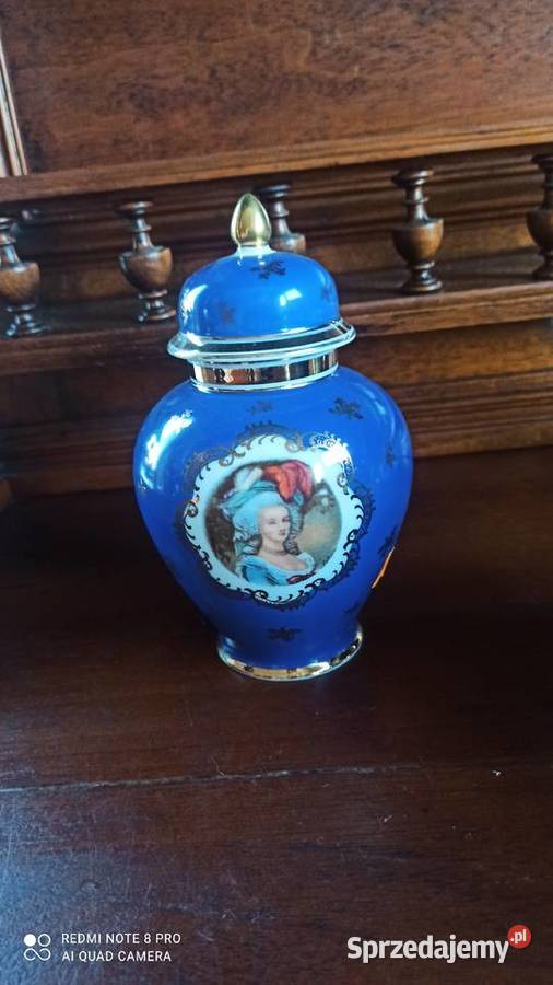 Amfora kobaltowa Zeh Sherzer Z Marią Antoniną Gdańsk