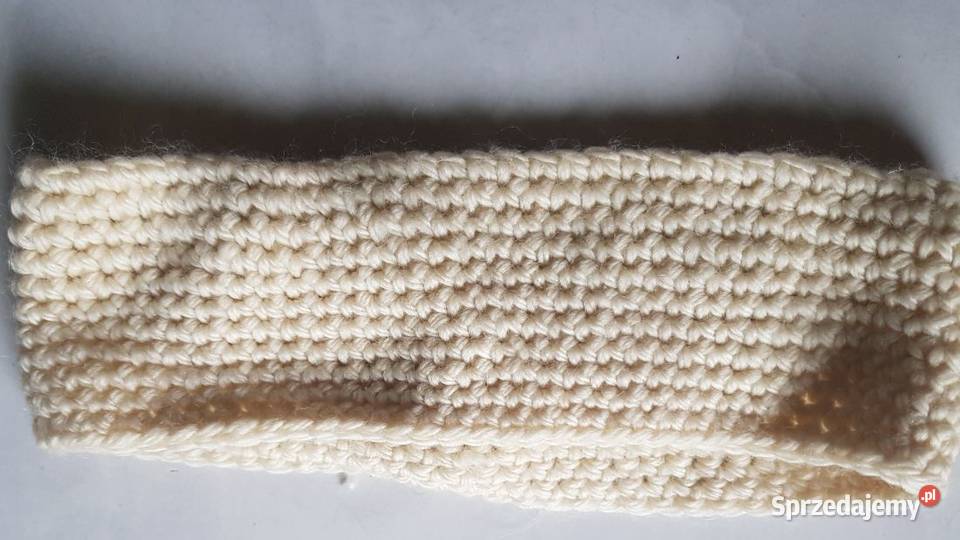 wełniana opaska na głowę ciepła zimowa nauszniki Kielce sprzedam