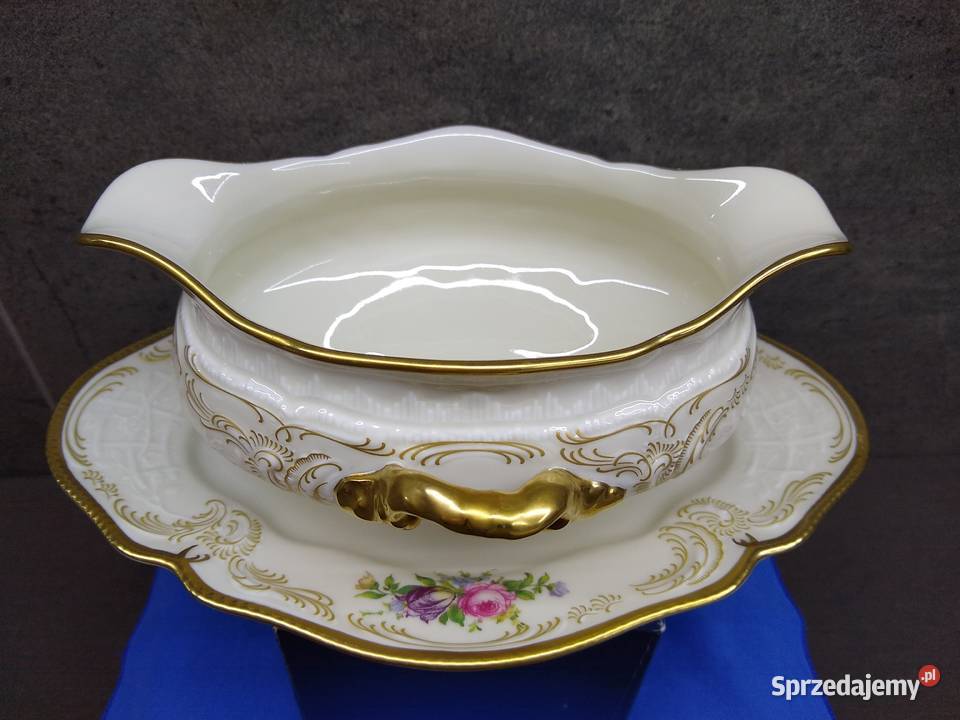 Sosjerka Rosenthal Sanssouci Diplomat ecru złoto wielkopolskie Kalisz