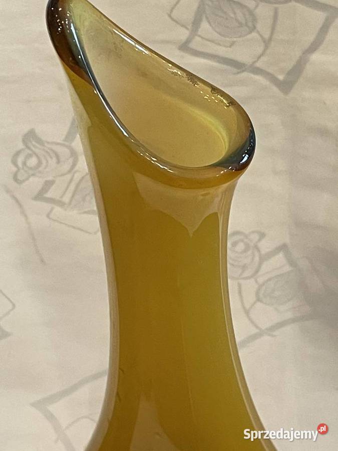 Wazon KIS z PRL szkło artystyczne