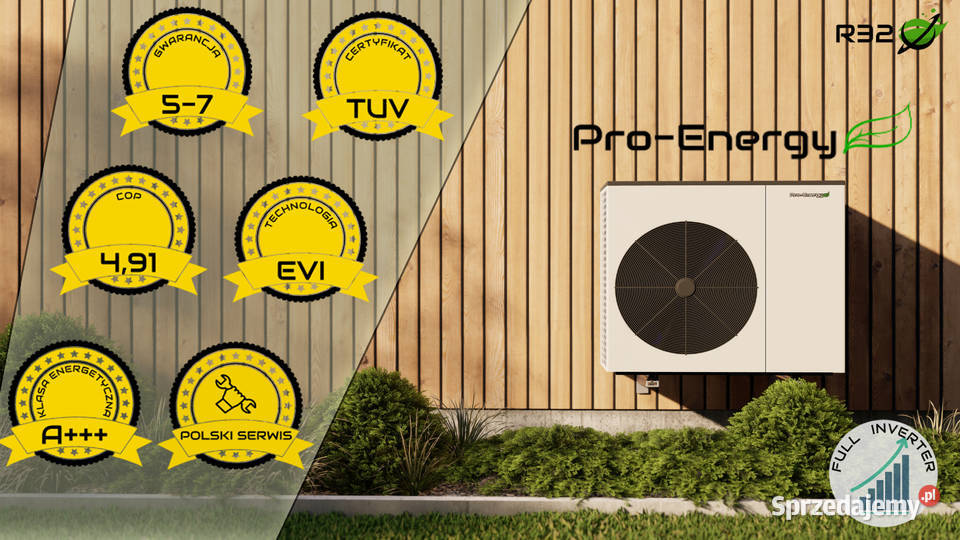 Pompa ciepła Pro Energy Monoblok 84KW EVI Dom i Ogród