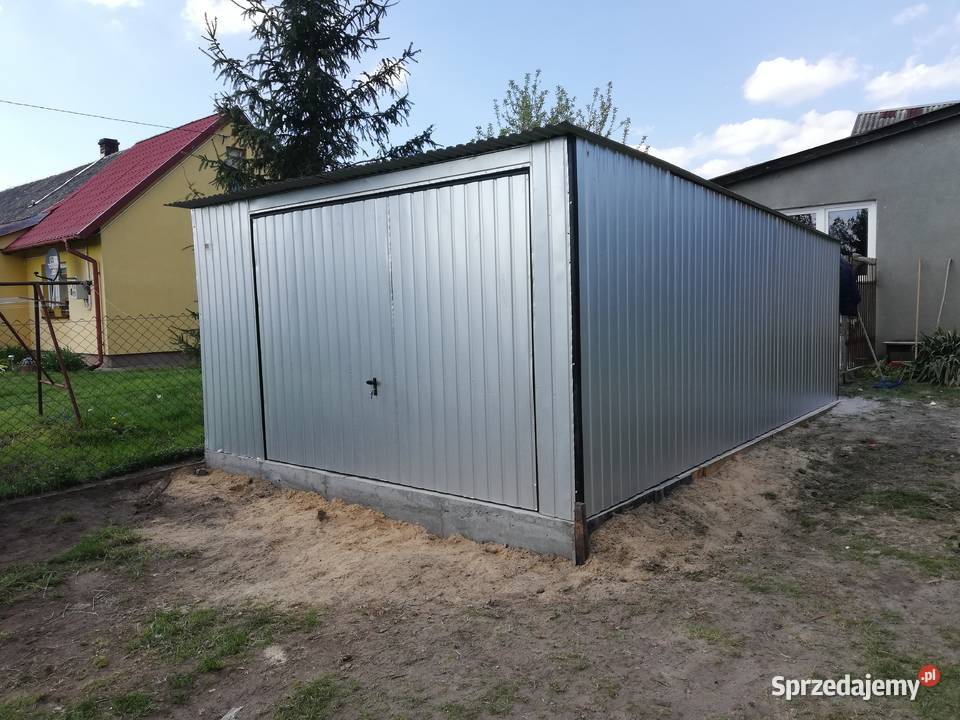 Garaż Blaszany Ocynkowany Garaże Blaszane 213zł/m2 Sprzedaż