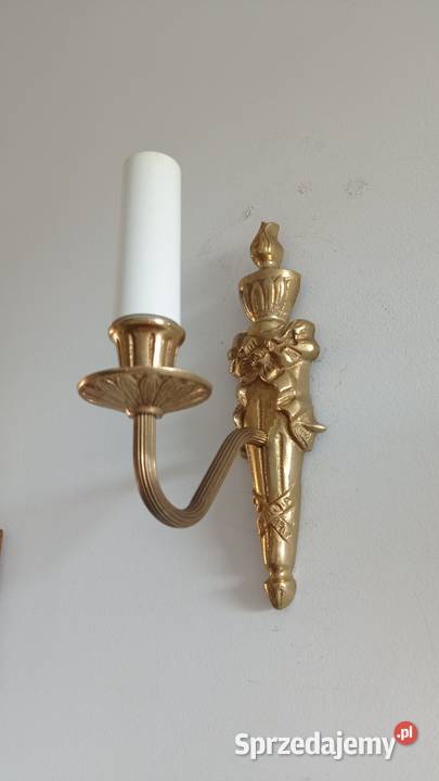 Stare mosiężne kinkiety Włocławek