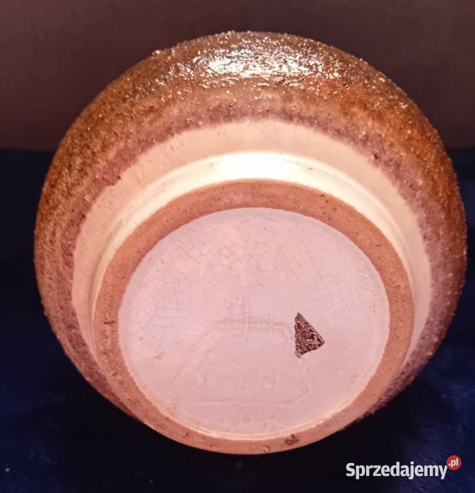 Wazon Fat Lava Strehla DDR Sygnowany 1443 wielkopolskie sprzedam