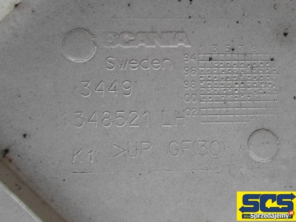 SCANIA SPOILER KABINOWY PION LOTKA LEWA ŁADNA Bieleń