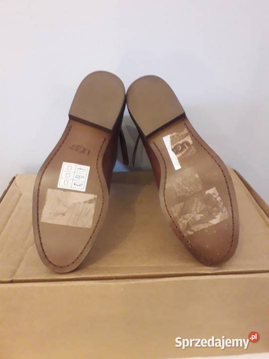 Brązowe botki damskie UGG 38 skóra Kozaki Kraków