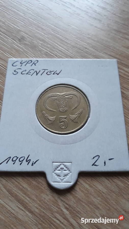 5 Centów Cypr 1994 r Numizmatyka Konin