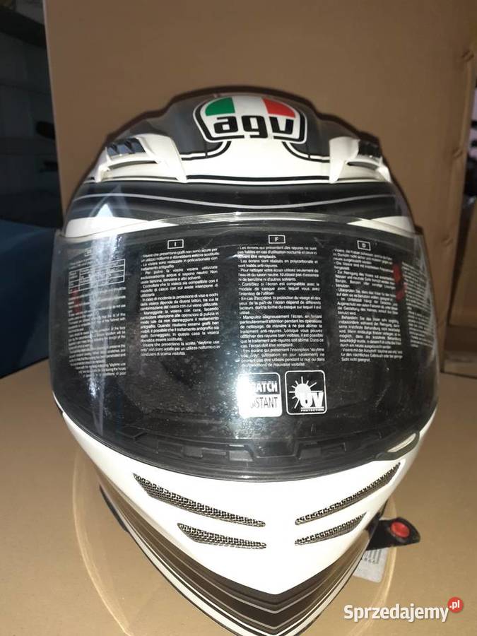 Kask agv stealth sv e2205 biało czarny