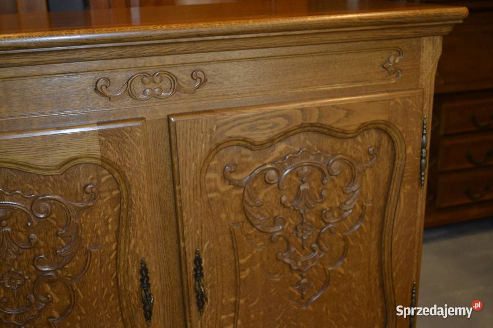 komoda pomocnik stylowy lity dąb Będzin