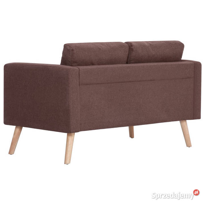 2osobowa sofa tapicerowana tkaniną brązowa mazowieckie Warszawa sprzedam