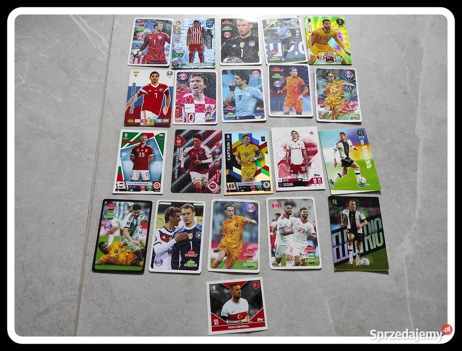 Karty piłkarskie mix różne 20 sztuk Płock