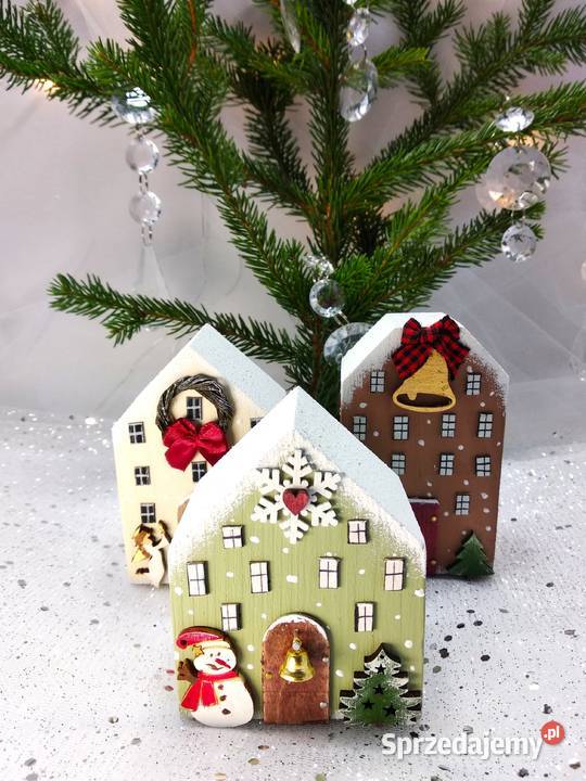 Bajkowe bożonarodzeniowe domki Ozdoba świąteczna dolnośląskie Wrocław