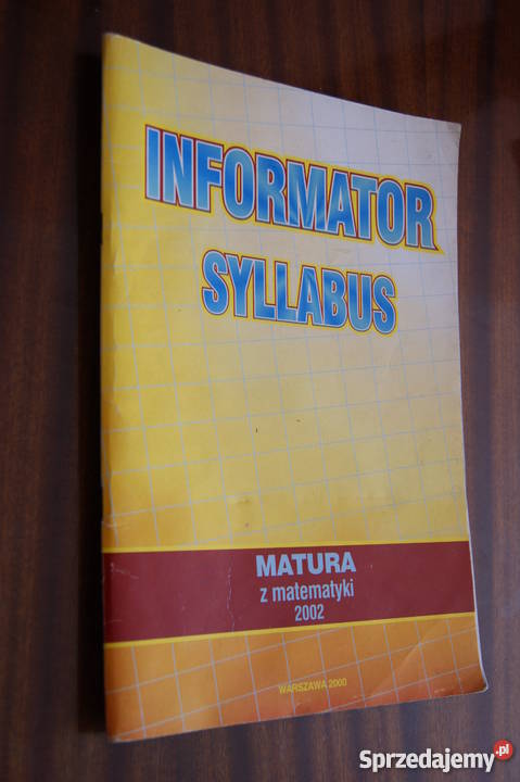 Informator Syllabus matura z matematyki 2002 lubelskie