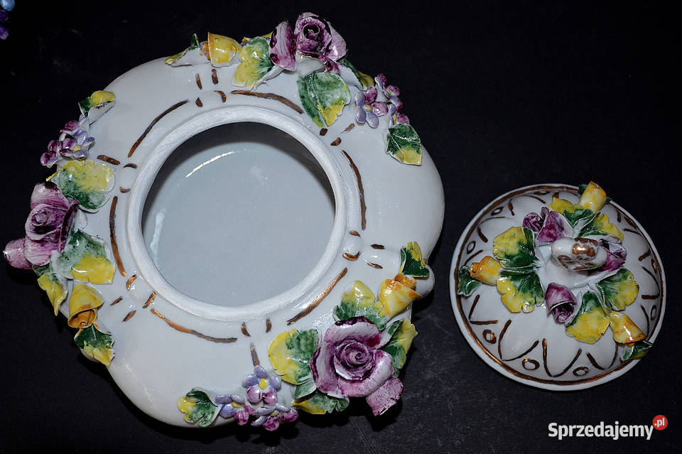 Roceram porcelana Bomboniera kwiatowa mniejsza Środa Wielkopolska sprzedam