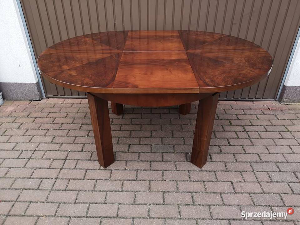 Stół ArtDeco Orzech Zgrabny Antyk Stary Antyki, Sztuka, Kolekcje wielkopolskie Swarzędz sprzedam