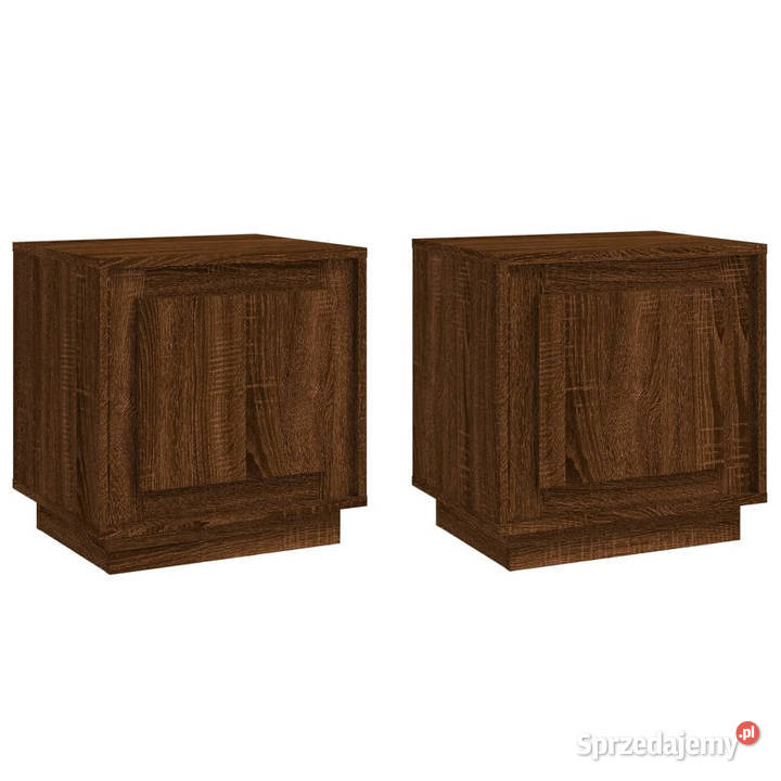 Szafki nocne 2 brązowy dąb 44x35x45 WM819851 mazowieckie Warszawa sprzedam