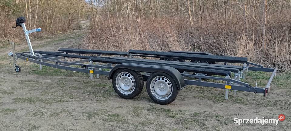 Przyczepa podłodziowa 7m niehamowana dwuosiowa Wyszków