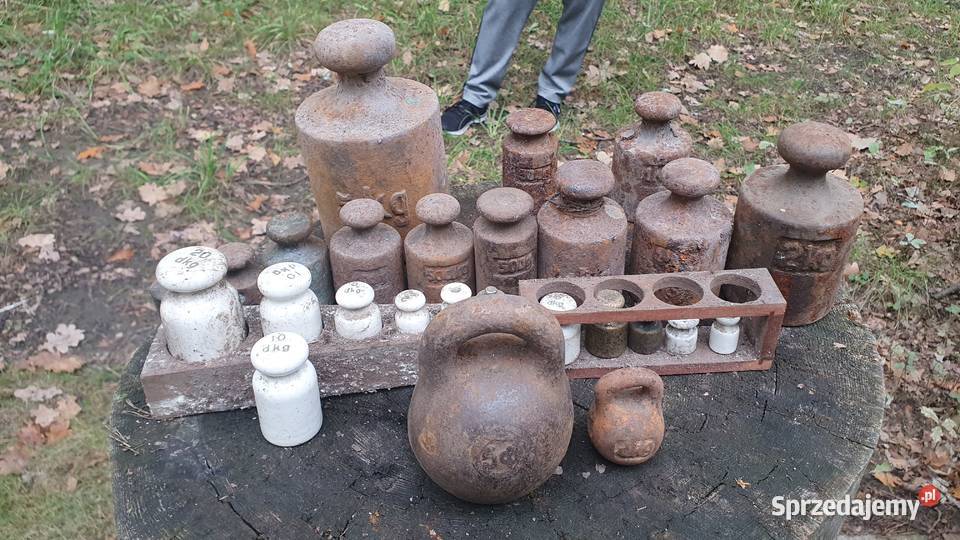 Ciężarki wagowe obciążniki PRL duże i małe do mazowieckie Warszawa