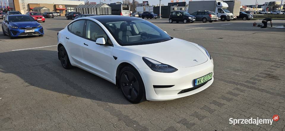 Tesla Model 3 SR 2021 polift gwarancja ogranicznik prędkości Warszawa