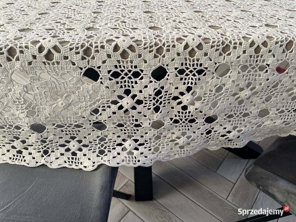 Obrus szydełko rękodzieło 220x160 Łódź