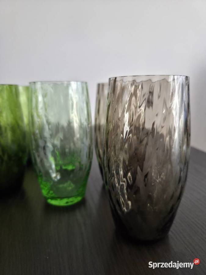 Szklanki PRL vintage Poznań